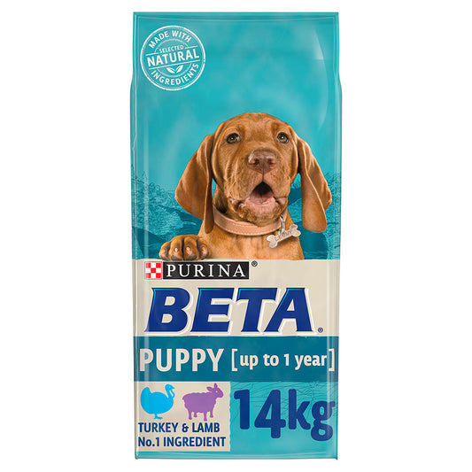 BETA Puppy Turkey and Lamb Dry Dog Food - 14kg