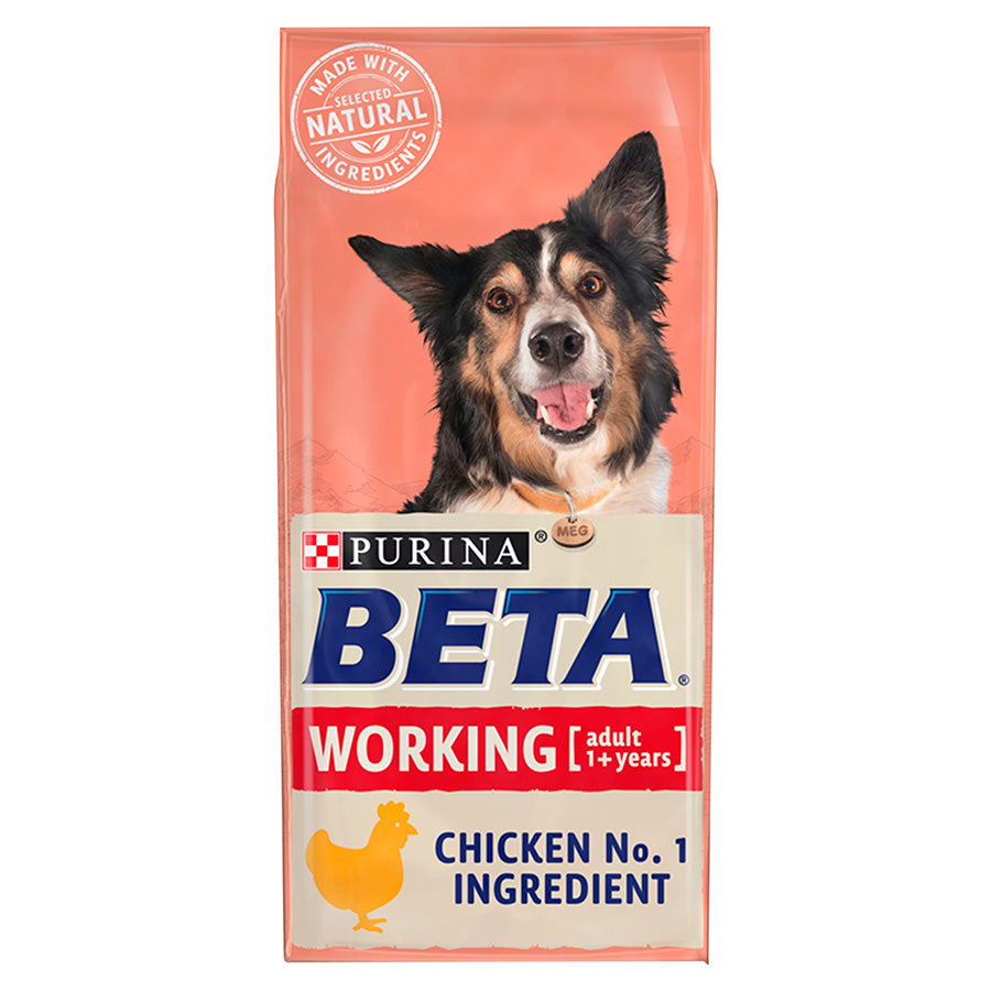 BETA Adult Working Dog Chicken Dry Dog food - 14kg