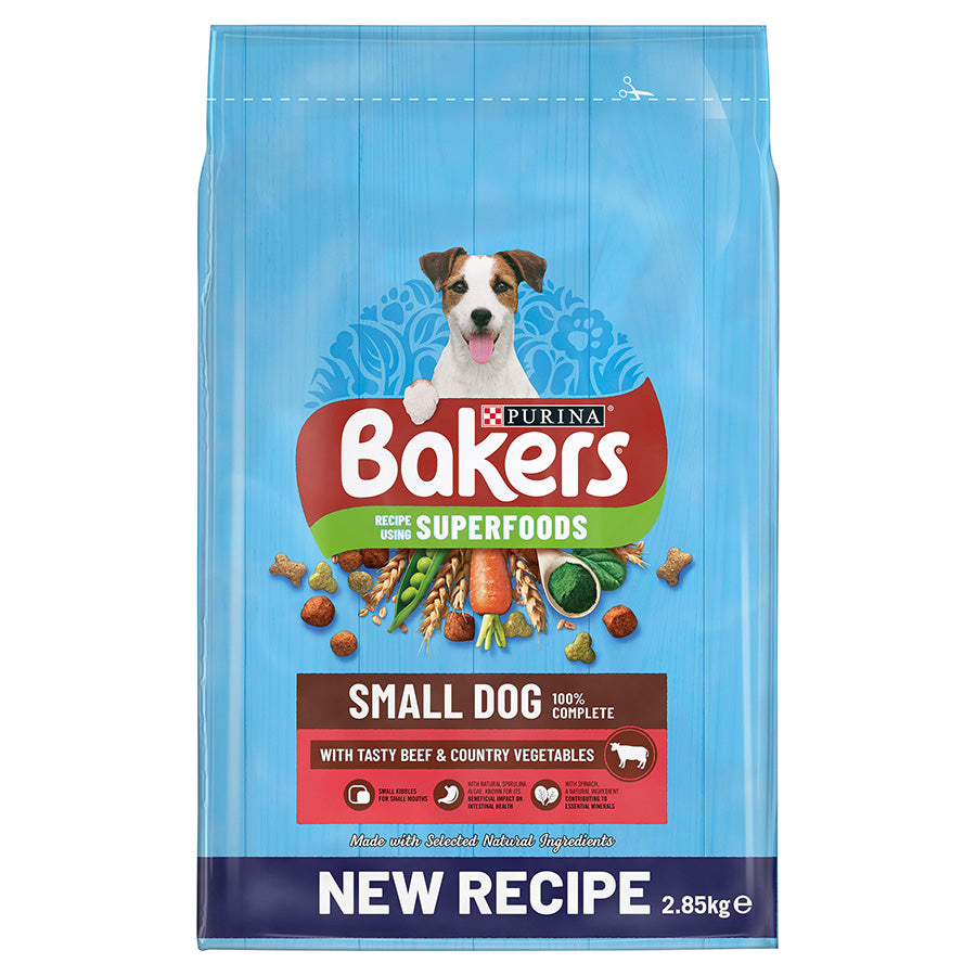 Bakers Complete Small Dog Beef & Vegetables - 2.8kg