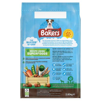 Bakers Complete Small Dog Beef & Vegetables - 2.8kg
