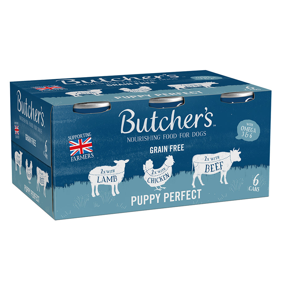 Butcher's Puppy Perfect Dog Food Cans 6pk - 400g