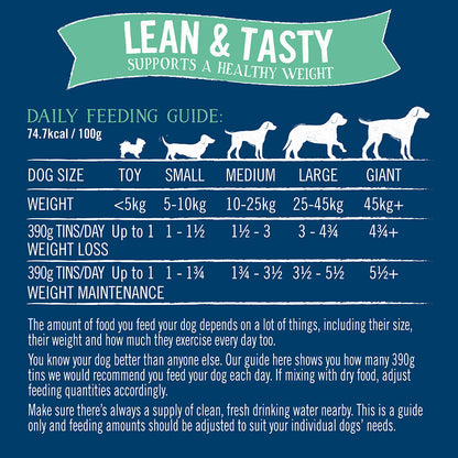 Butcher's Lean & Tasty Dog Food Cans - 18 x 390g