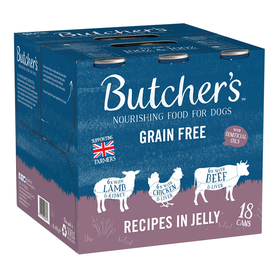 Butcher's Recipes In Jelly Dog Food Cans 18pk - 400g