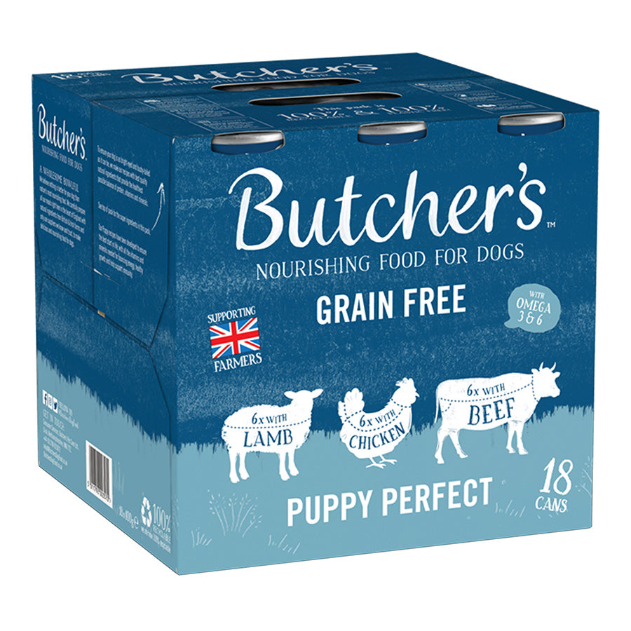 Butcher's Puppy Perfect Dog Food Cans 18pk - 400g