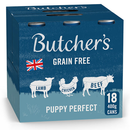 Butcher's Puppy Perfect Dog Food Cans 18pk - 400g