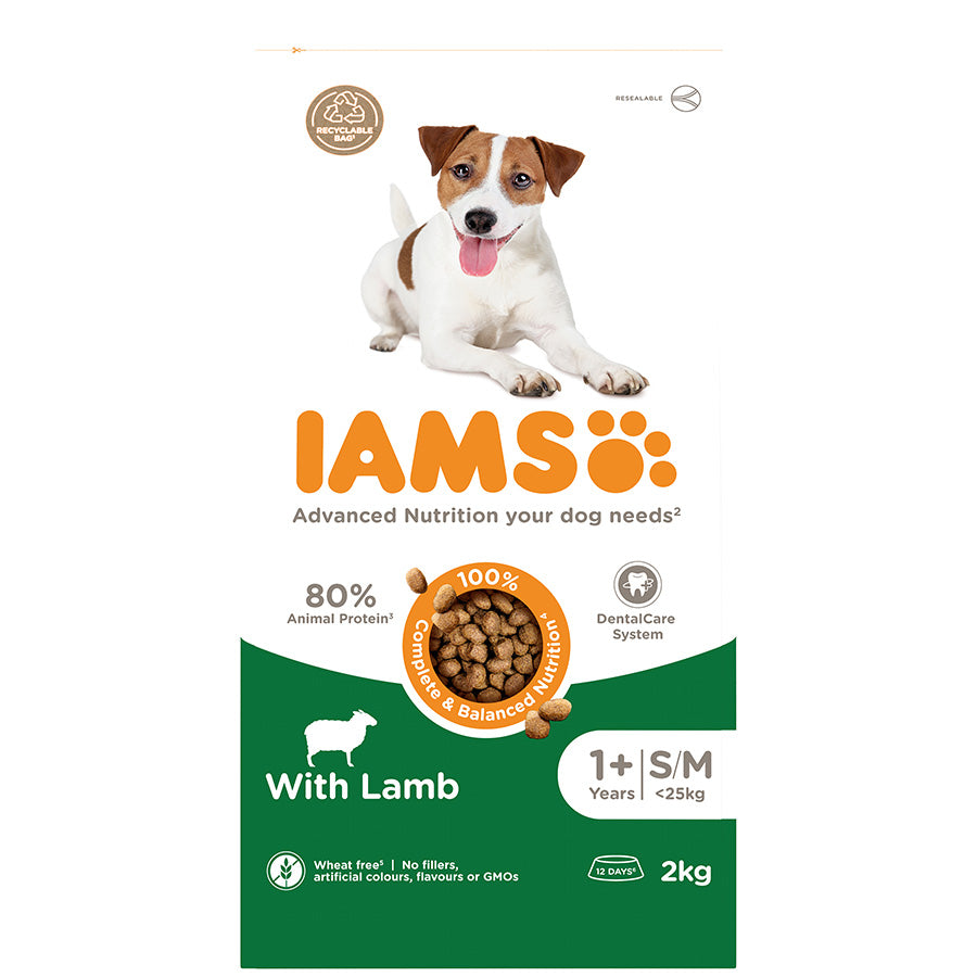 IAMS Advanced Nutrition Dog with Lamb small and medium breed 1+ Years - 2kg