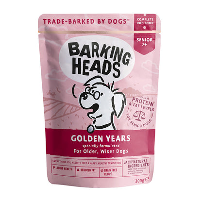Barking Heads Golden Years Pouch - ( 300g x 10 )