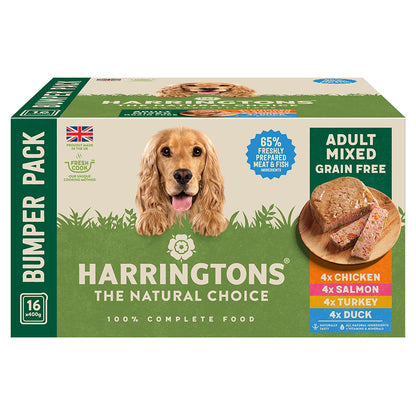 Harringtons Adult Complete Grain Free Mixed Selection 16pk, 400g