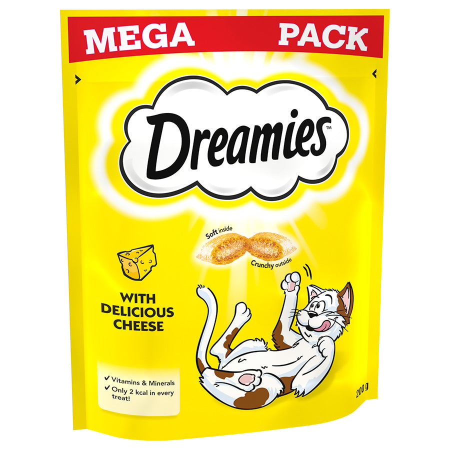 Dreamies Cat Treat Biscuits with Cheese Mega Pack (200g x 6)