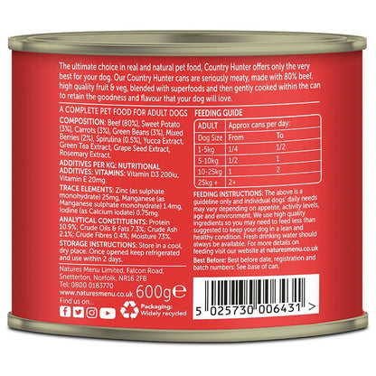 Country Hunter 80% Beef with Superfoods - ( 600g x 6 )