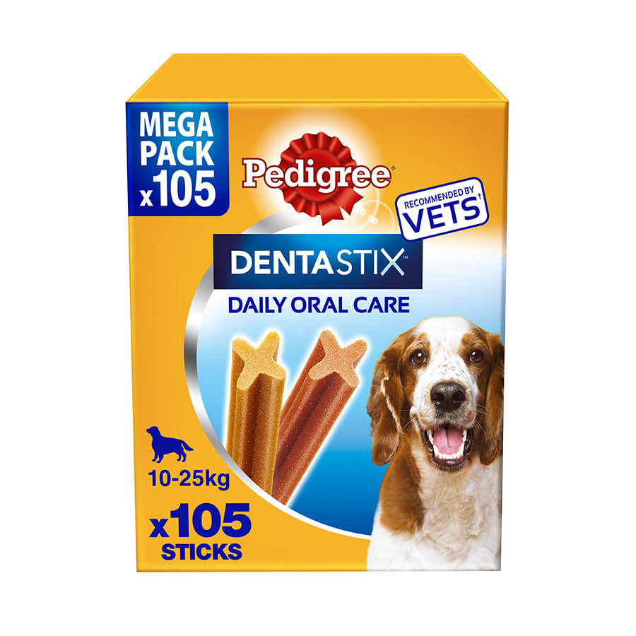 Pedigree Dentastix Daily Adult Medium Dog Treats - 105 stk