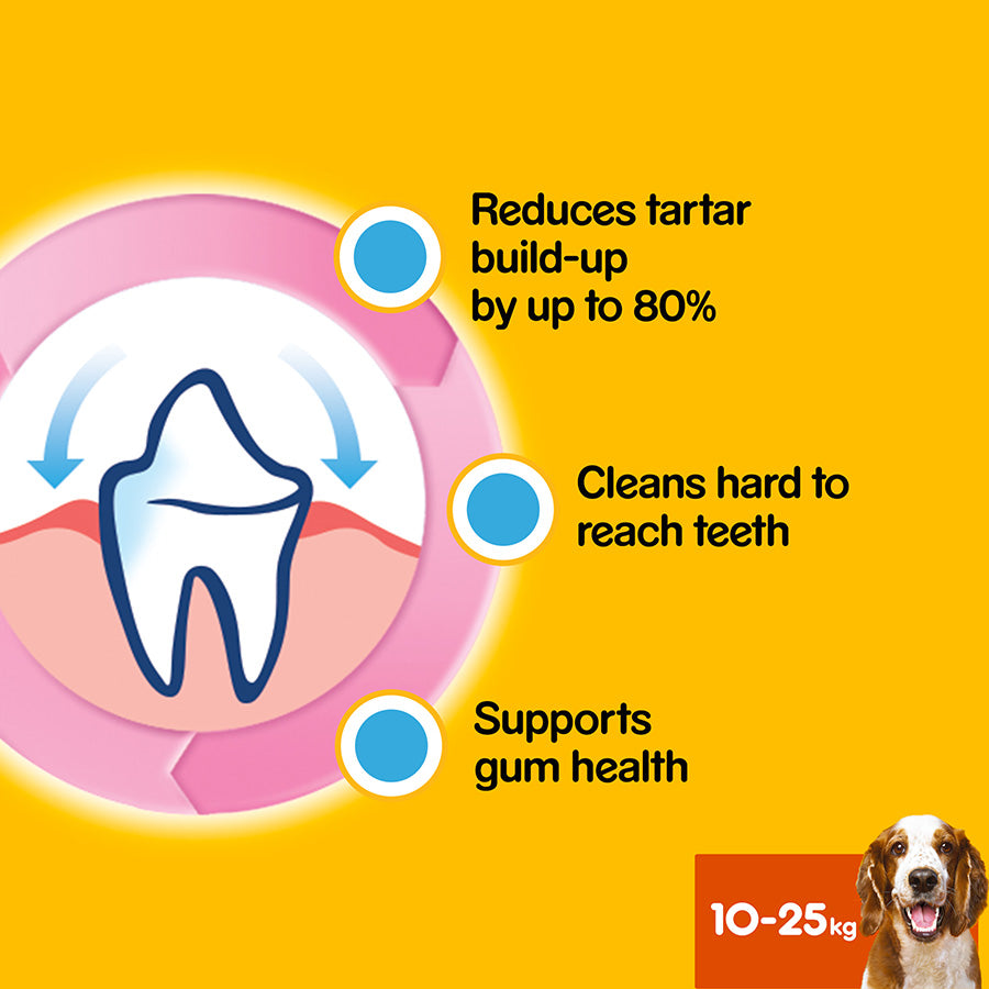 Pedigree Dentastix Daily Adult Medium Dog Treats - 105 stk