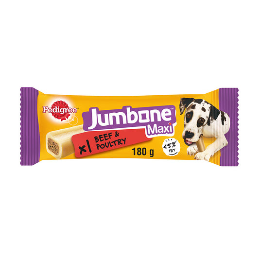 Pedigree Jumbone Large Dog Treat with Beef & Poultry - Pack of 12