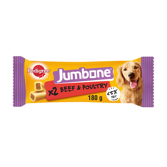 Pedigree Jumbone Medium Dog Treats with Beef & Poultry - 2stk ( Pack of 12 )