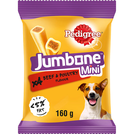 Pedigree Jumbone Small Dog Treats with Beef & Poultry 4 stk ( Pack of 8 )