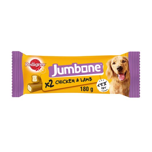 Pedigree Jumbone Medium Dog Treats with Chicken & Lamb 2 stk ( Pack of 12 )