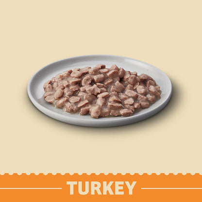 James Wellbeloved Grain Free Adult Cat Food Pouches Turkey in Gravy (24 x 85g)