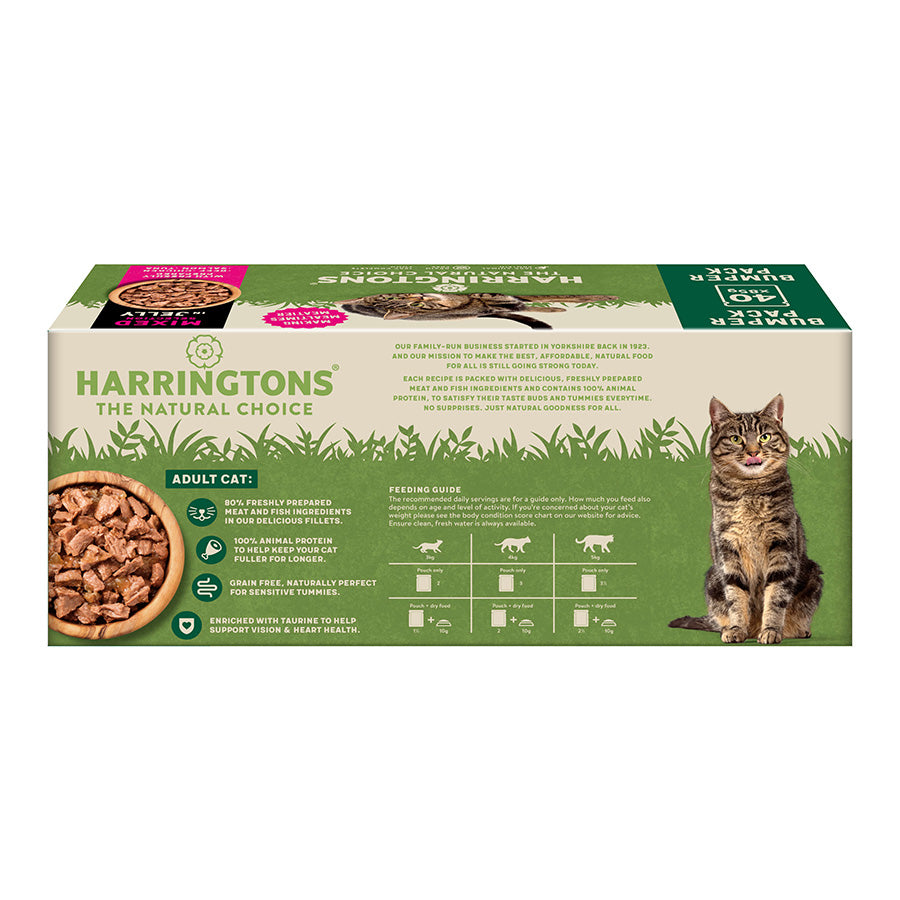 Harringtons Cat Mixed Selection in Jelly 40pk . 85g
