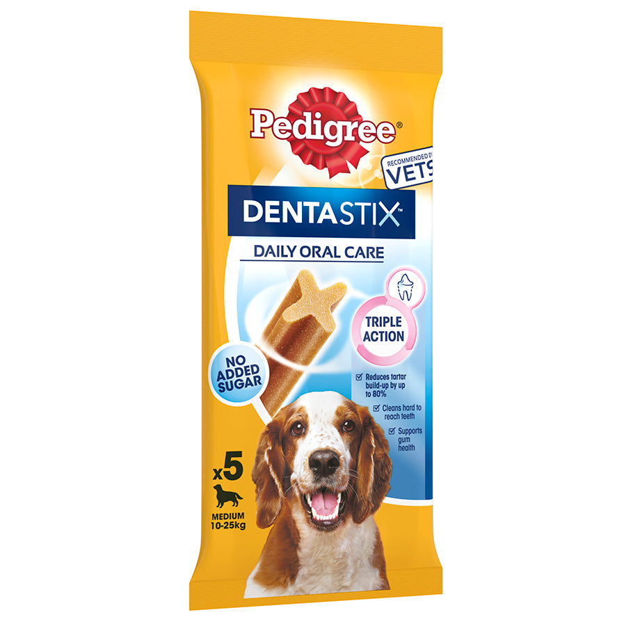 Pedigree Dentastix Daily Care Adult Medium Dog Dental Treats 128g ( 5 stks x 14 )