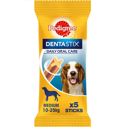 Pedigree Dentastix Daily Care Adult Medium Dog Dental Treats 128g ( 5 stks x 14 )