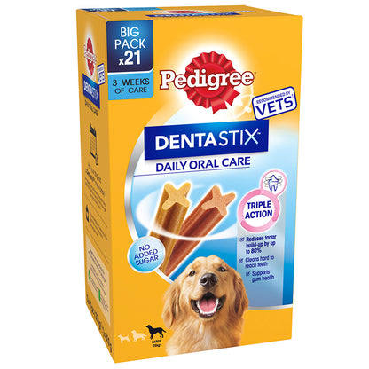 Pedigree Dentastix Daily Adult Large Dog Treats ( 21stk x 4 )