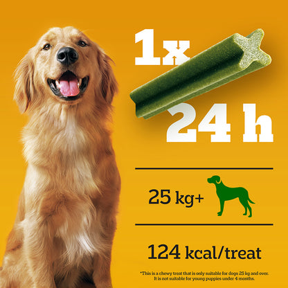 Pedigree Dentastix Fresh Daily Large Dog Dental Treats - ( 21 stk x 4 )