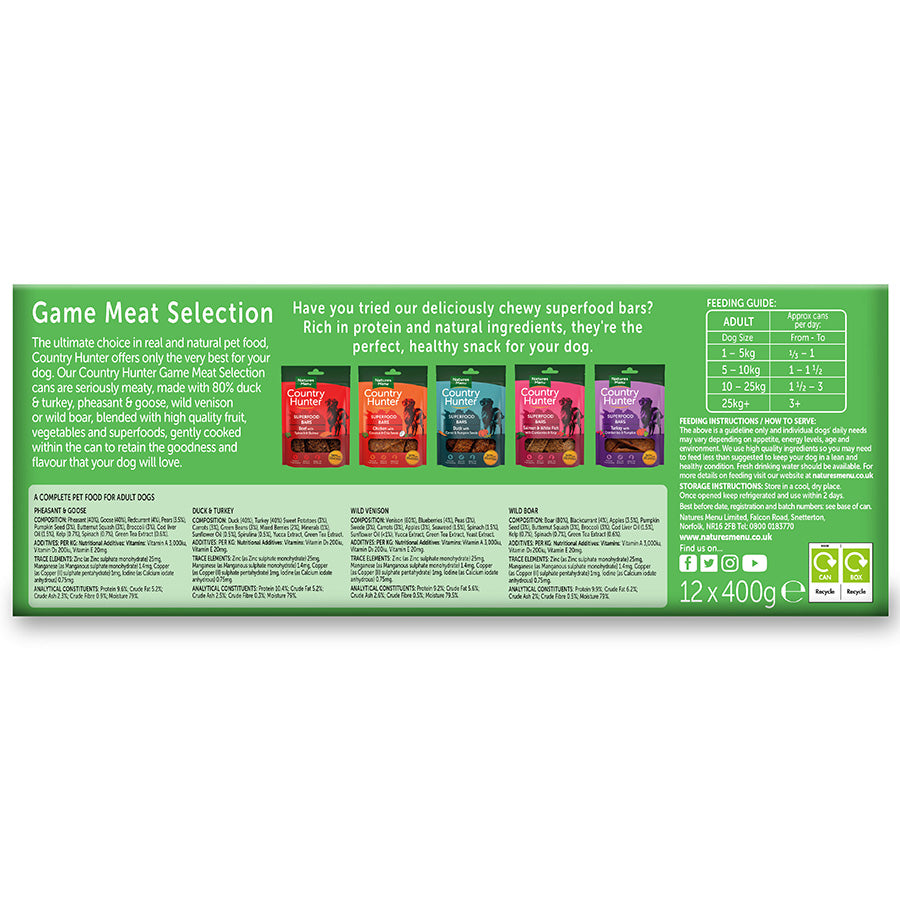 Country Hunter Game Meat Selection Multipack Cans - 400g