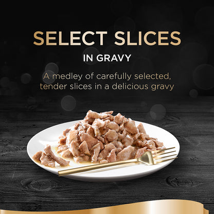 Sheba Select Slices Cat Trays Poultry Collection in Gravy ( 8 Pck × 85g ) - 4 Packs