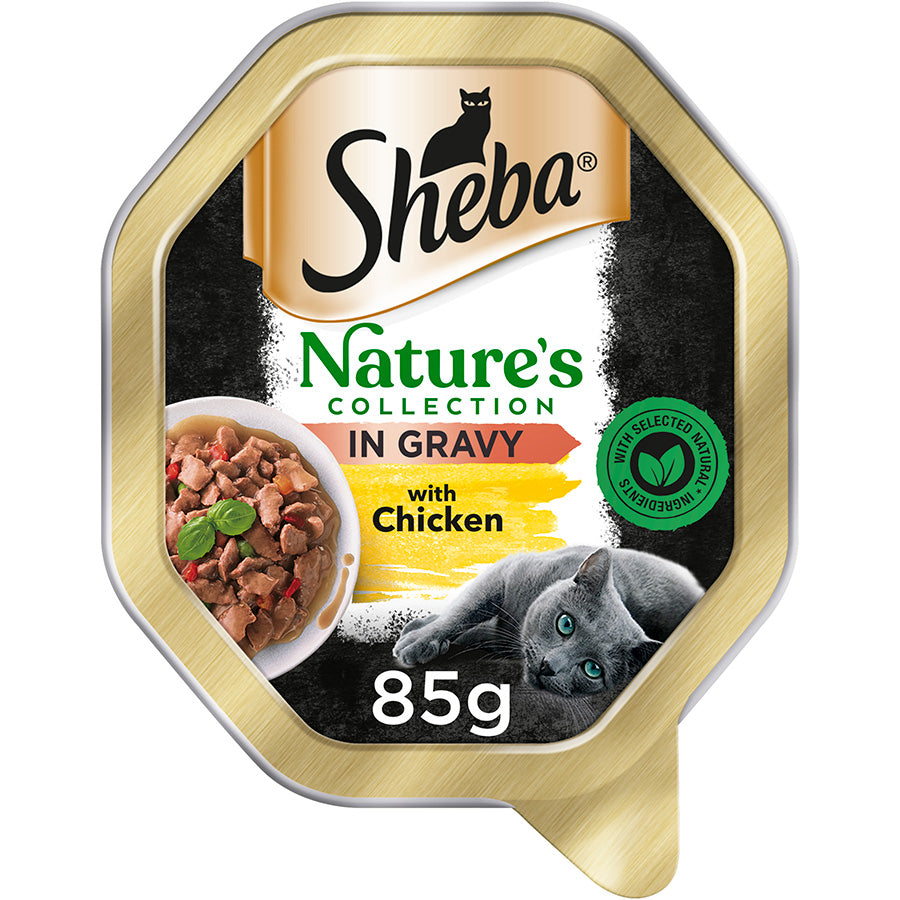 Sheba Natures Collection Cat Food Tray Chicken & Red Pepper in Sauce ( 85g x 22 )