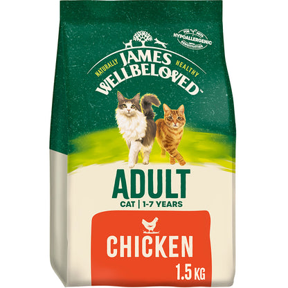 James Wellbeloved Adult Dry Cat Food Chicken - 1.5kg