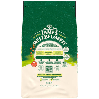 James Wellbeloved Senior Dry Cat Food Chicken - 1.5kg