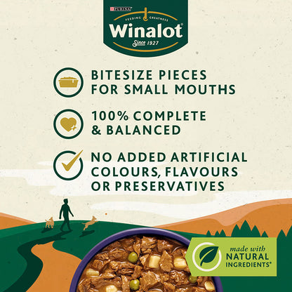 Winalot Small Dog Food Pouch Mixed in Gravy 40 Pack, 100g