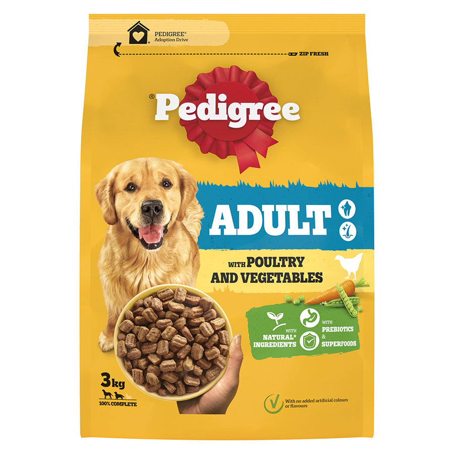 PEDIGREE COMPLETE Adult Small Dog Dry Poultry and Vegetables 3kg