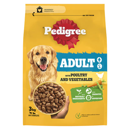 PEDIGREE COMPLETE Adult Small Dog Dry Poultry and Vegetables 3kg