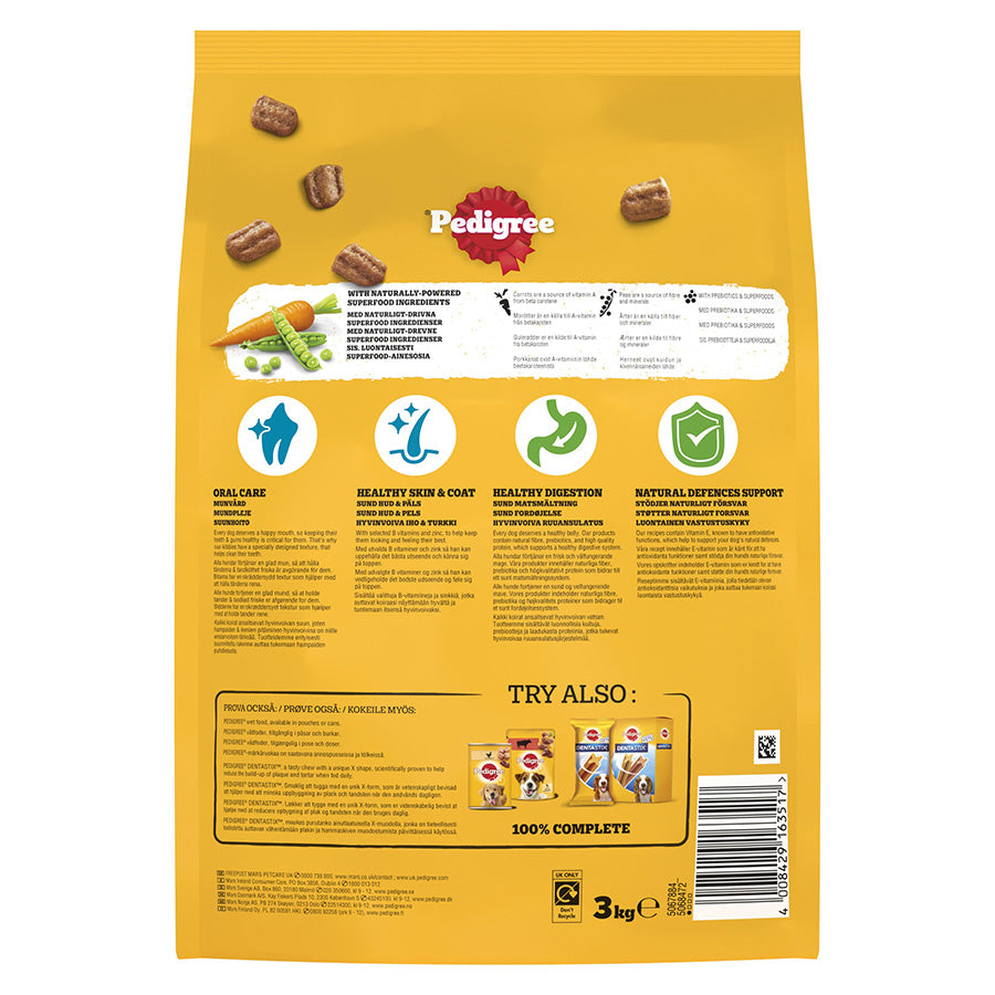 PEDIGREE COMPLETE Adult Small Dog Dry Poultry and Vegetables 3kg