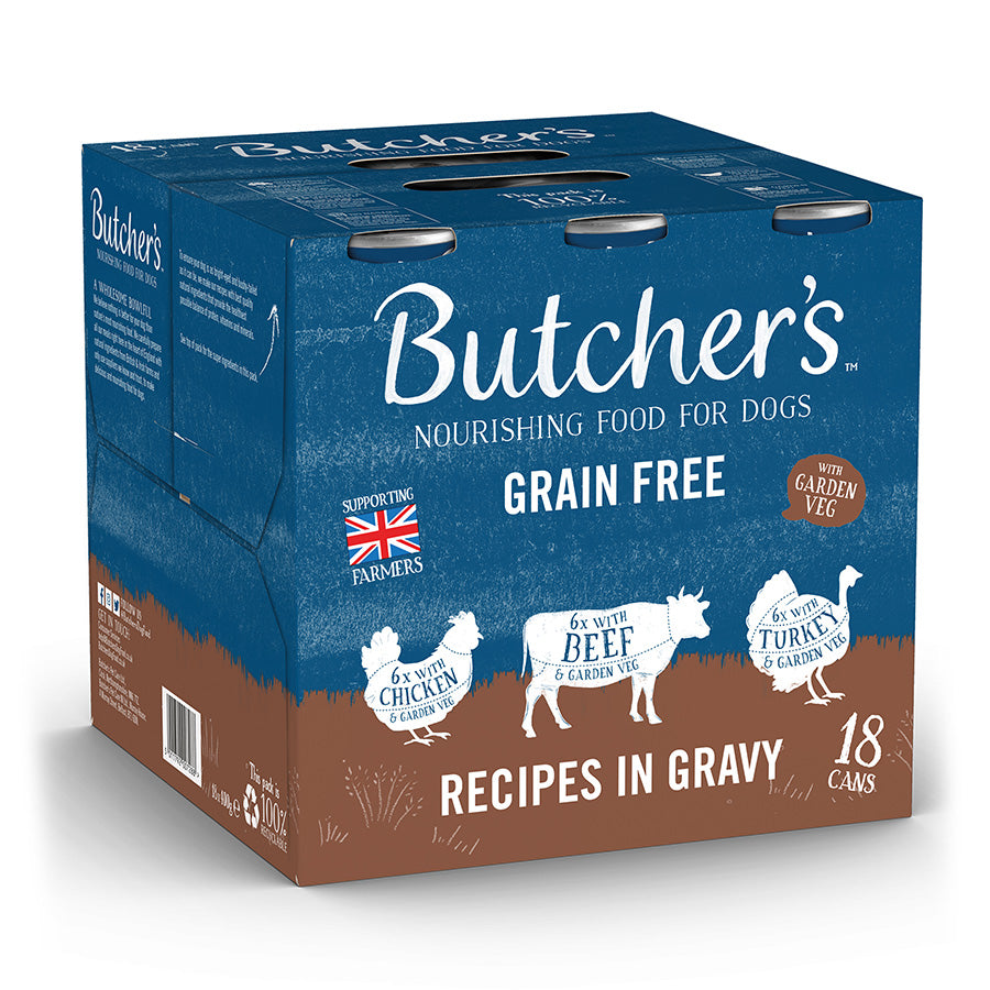 Butcher's Recipes in Gravy Dog Food Cans 18pk , 400g