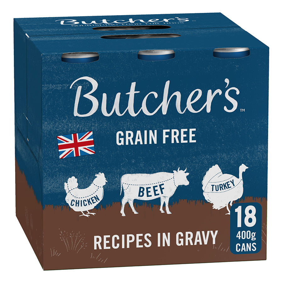 Butcher's Recipes in Gravy Dog Food Cans 18pk , 400g