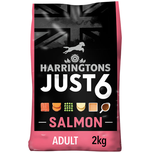 Harringtons Just 6 Dry Dog Food Salmon  - 2kg