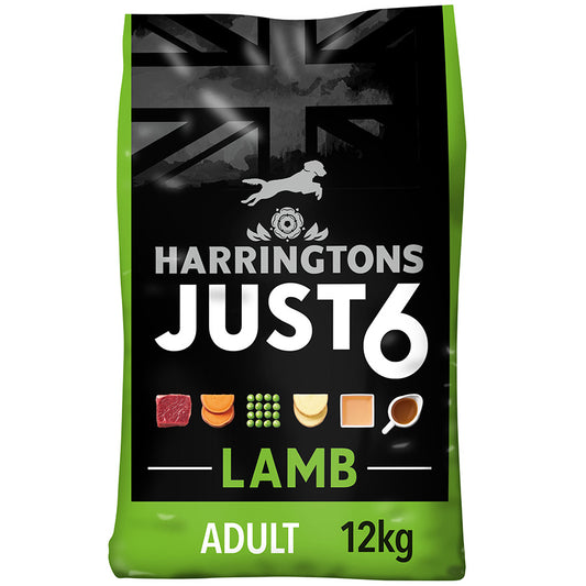 Harringtons Just 6 Dry Dog Food Lamb - 12kg