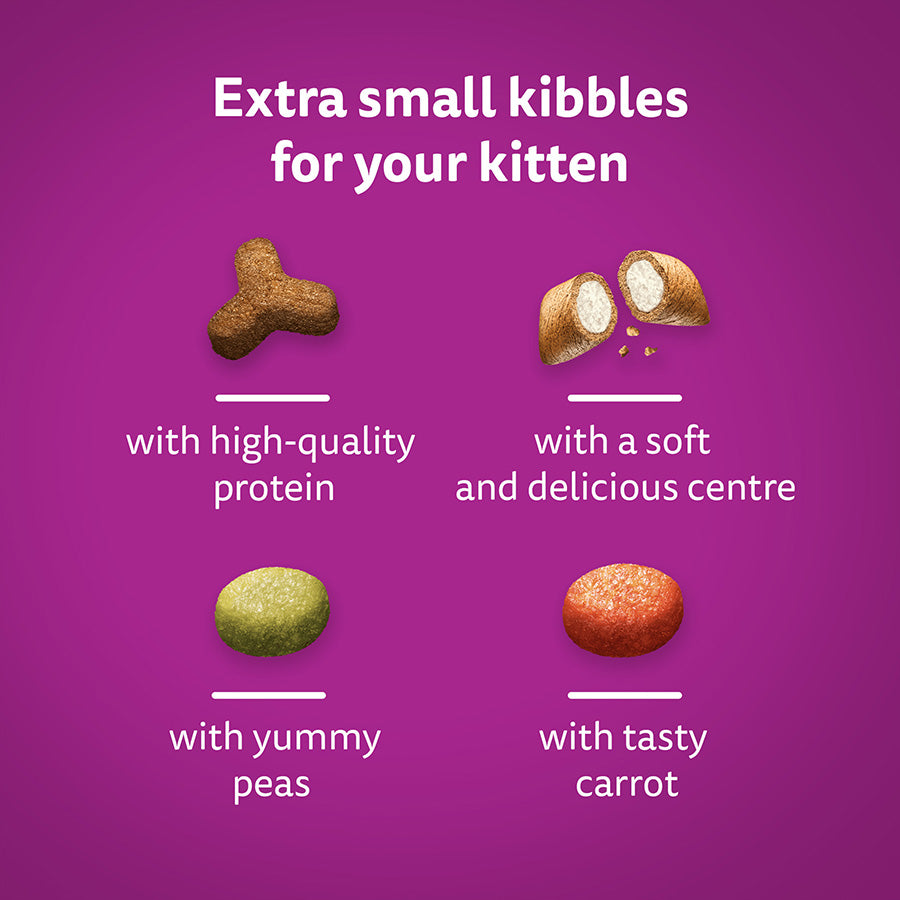 Whiskas Kitten Dry Cat Food Chicken (1.9kg × 4)