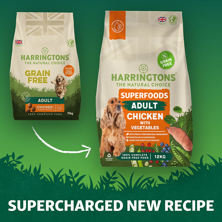 Harringtons Adult Dog Grain Free Superfoods Chicken - 12kg