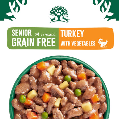 James Wellbeloved Grain Free Senior Wet Dog Food Turkey Gravy Pouch (12 x 90g)