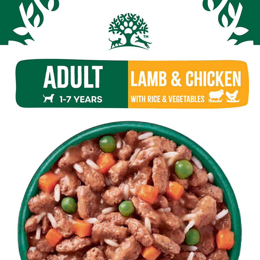 James Wellbeloved Adult Wet Dog Food Lamb,Chicken & Rice Gravy Pouch (12pk x 90g)