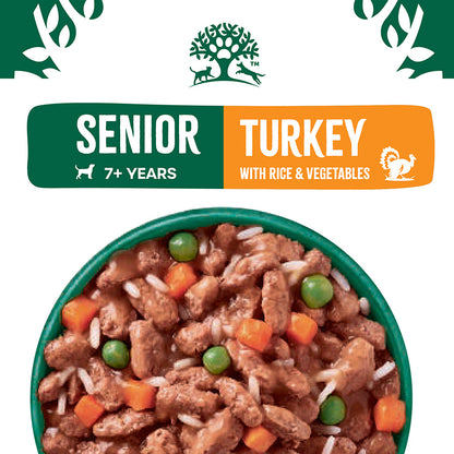 James Wellbeloved Senior Wet Dog Food Turkey and Rice in Gravy Pouch (12 x 90g)