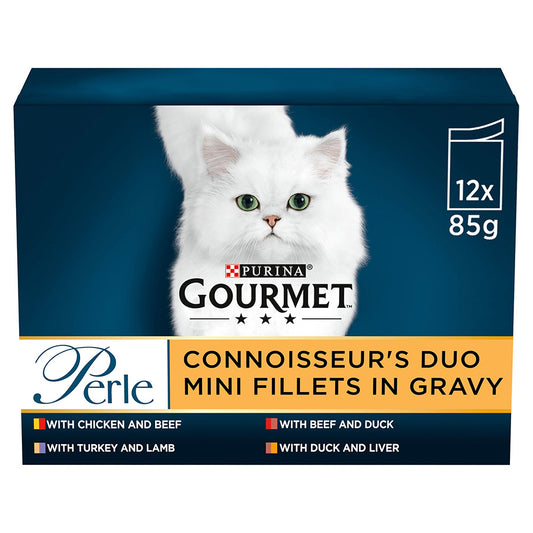 Gourmet Perle Beef & Chicken ( 12 x 85g ) x 4 Packs