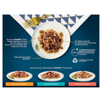 Gourmet Perle Beef & Chicken ( 12 x 85g ) x 4 Packs