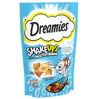 DREAMIES Shakeups Seafood Celebrations Cat Treats (55g x 8)