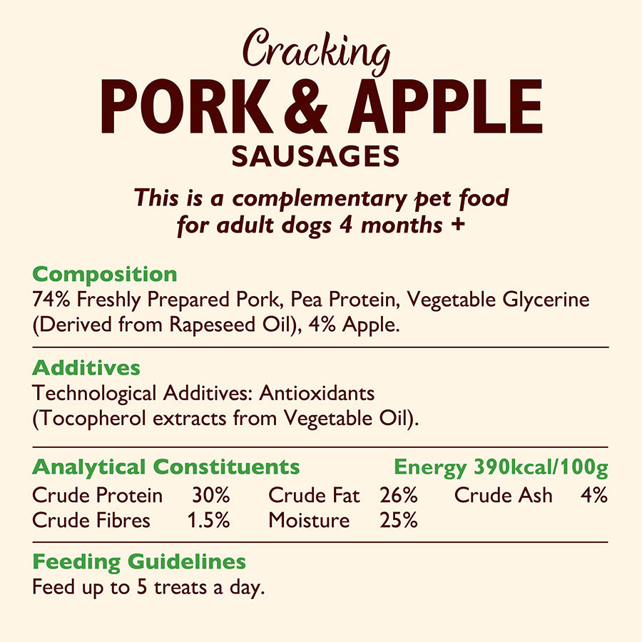 Lily's Kitchen Dog Pork&Apple Sausages ( 70g x 8 )