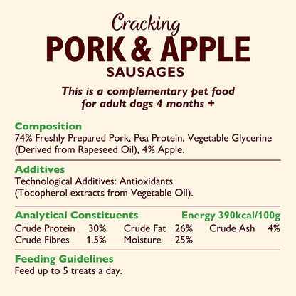Lily's Kitchen Dog Pork&Apple Sausages ( 70g x 8 )