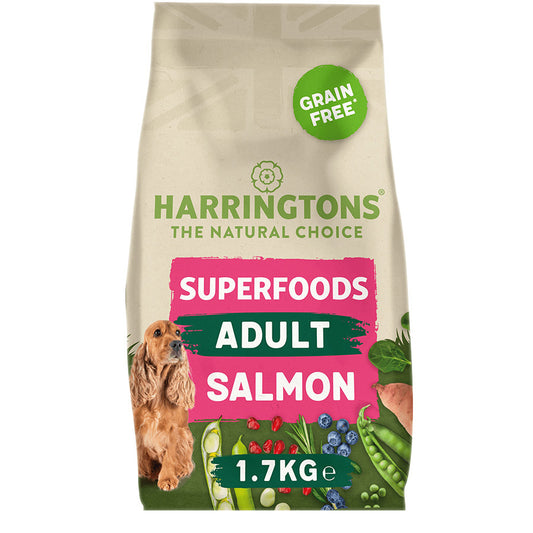 Harringtons Adult Dog Grain Free Superfoods Salmon with Vegetables - 1.7kg